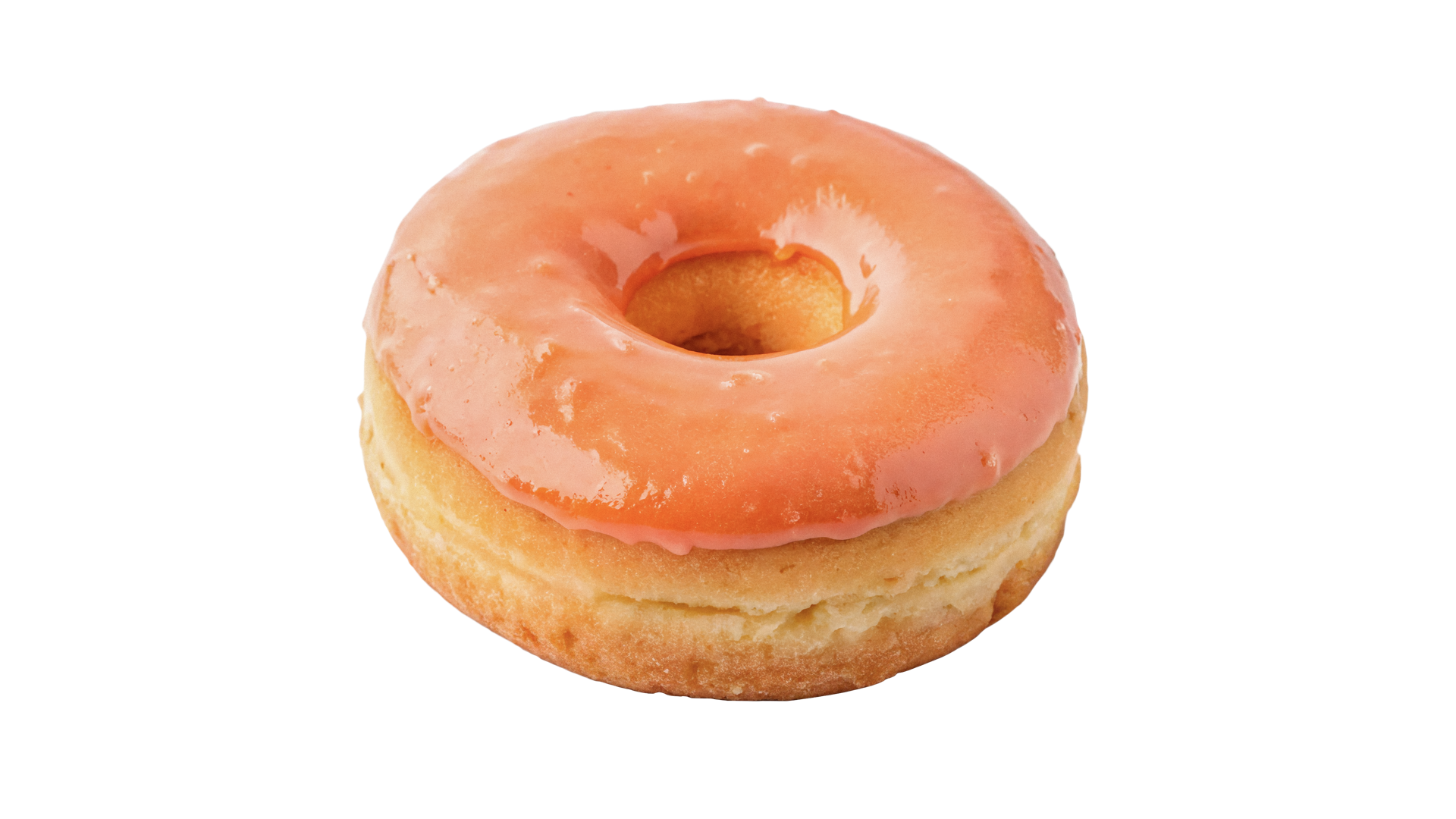 Donut au glaçage orangé